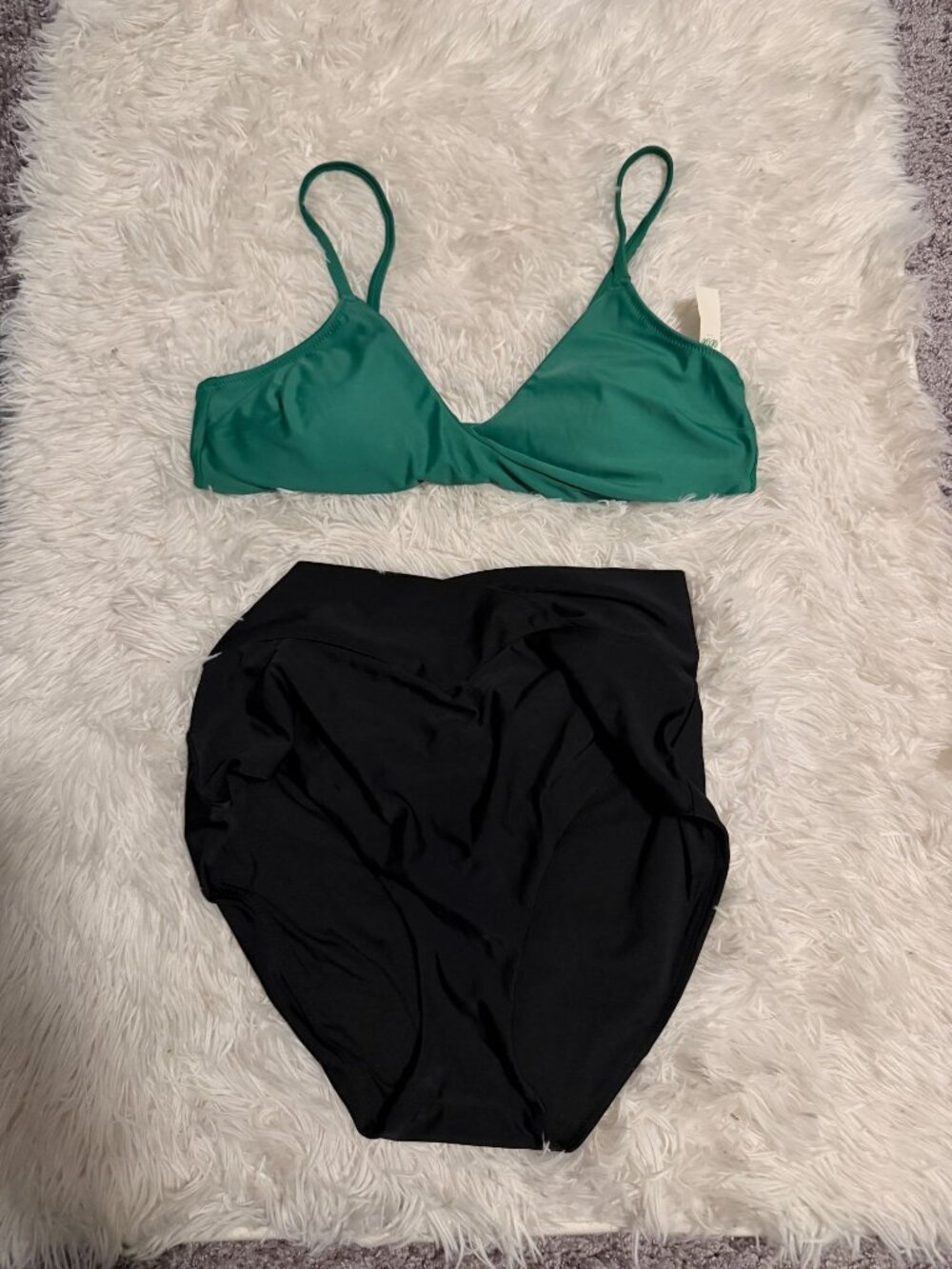 NWT Aerie Two Piece Bikini High Waist Bottoms M